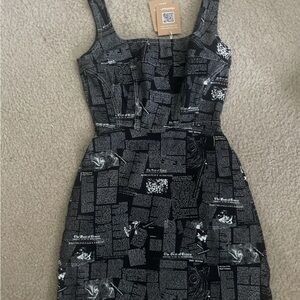 Reformation Davies Style Zine Bustier Denim Mini Dress Sz0